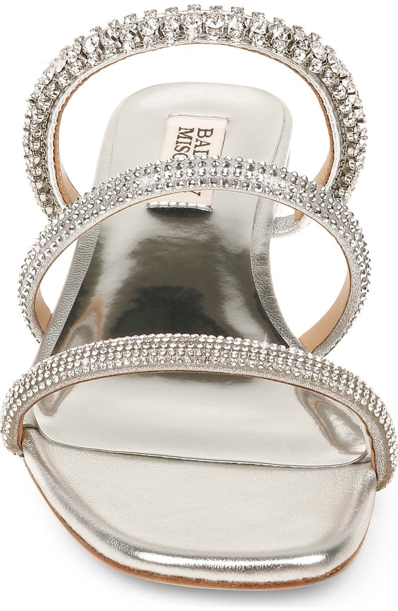 Badgley Mischka Collection Zofia Strappy Wedge Slide Sandal, Alternate, color,