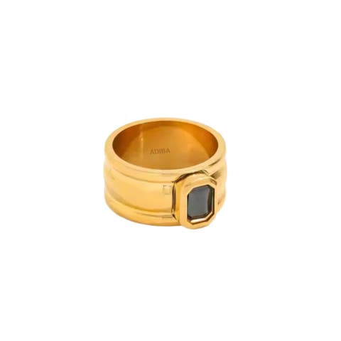 Plated Stainless Steel Chunky Ring
