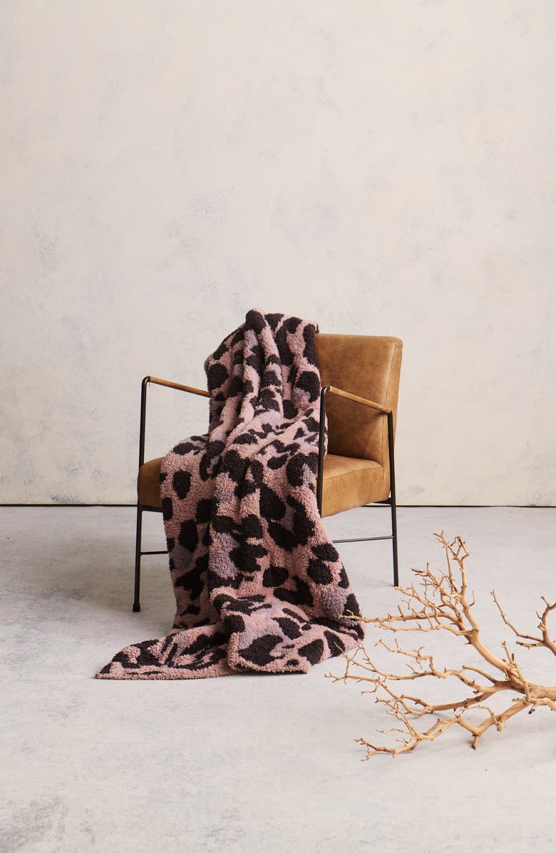 Barefoot Dreams<sup>®</sup> CozyChic<sup>®</sup> Exploded Leopard Throw Blanket, Alternate, color, Deep Willow Multi