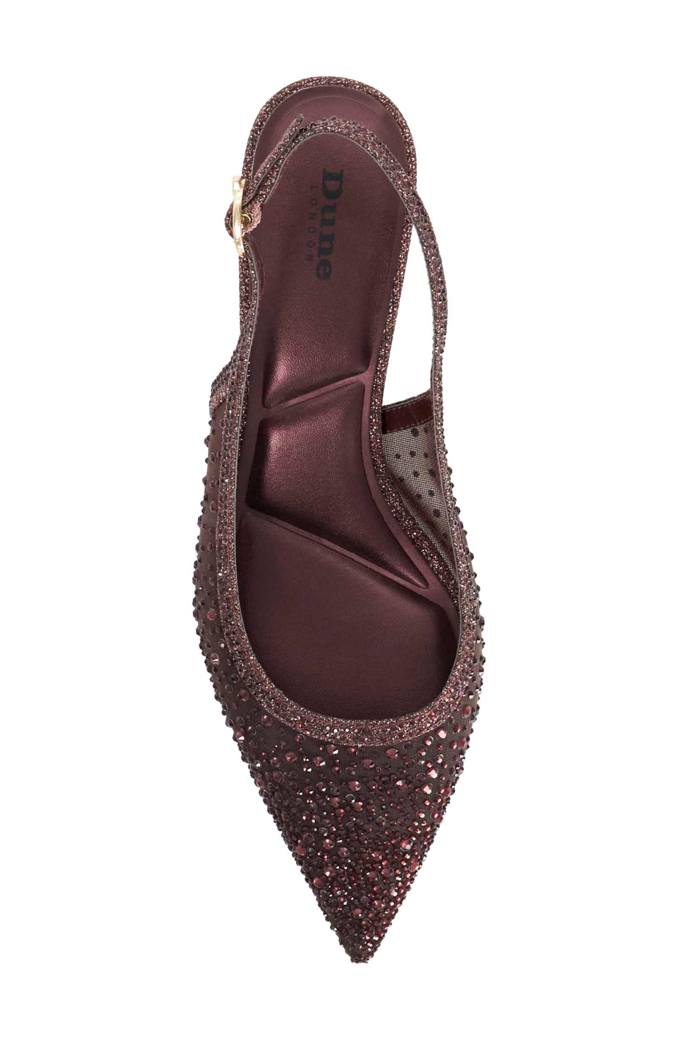 Cirelle Pointed Toe Slingback Sandal, Alternate, color, BURGUNDY