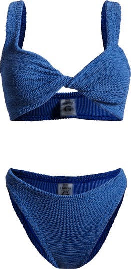 Hunza G Juno Crinkle Twist Two-Piece Swimsuit | Nordstrom