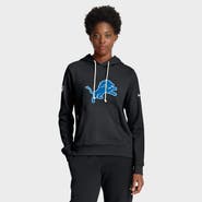 Nike Women's Nike Black Detroit Lions Throwback Sideline Standard Issue Dri-FIT Hoodie
