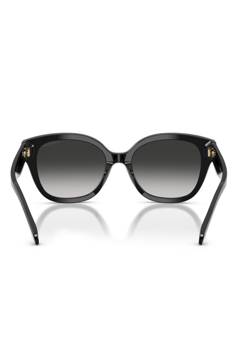 COACH 56mm Gradient Square Sunglasses, Alternate, color, Black / Grey Gradient