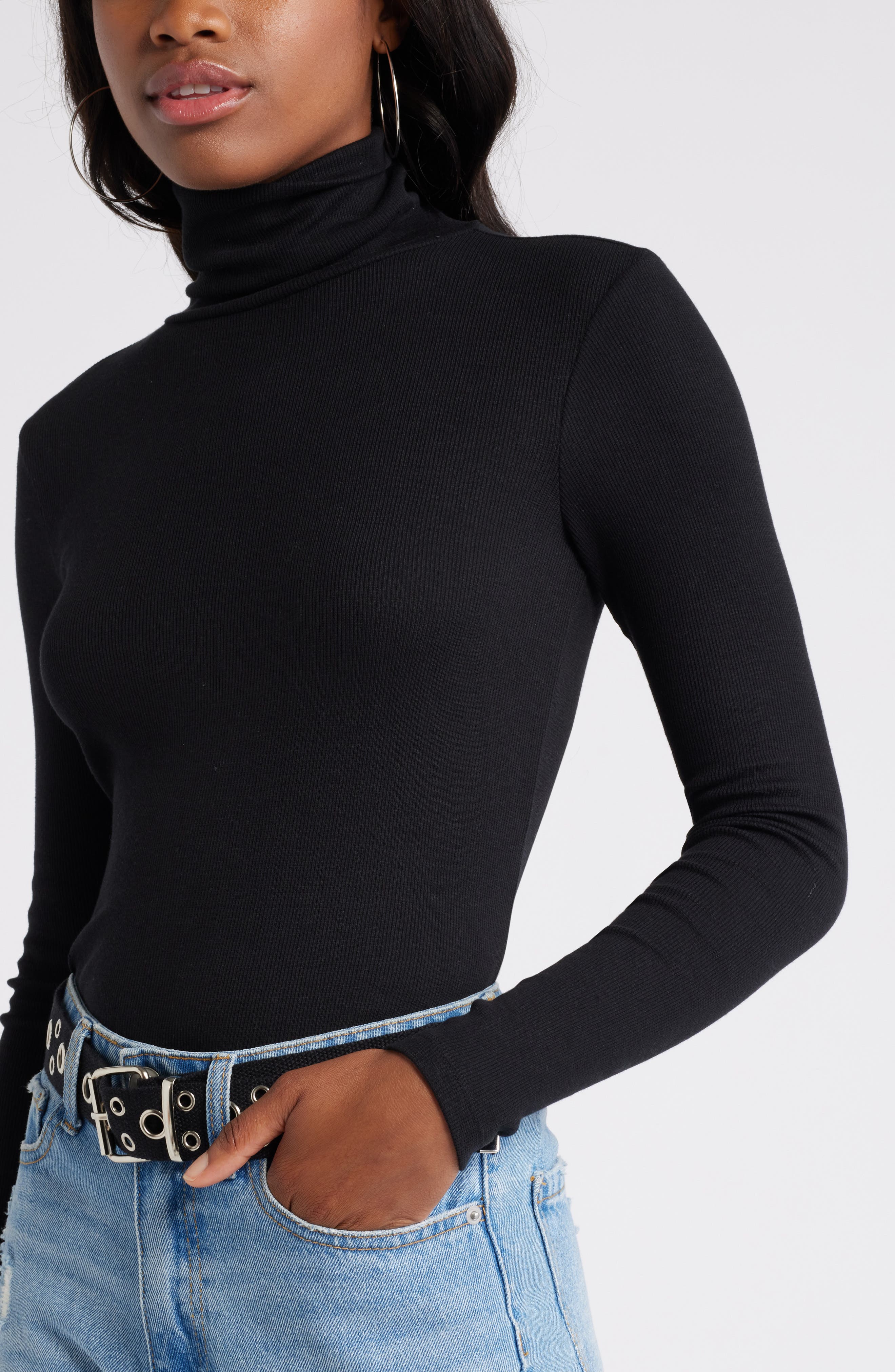 BP. Turtleneck Ribbed Top | Nordstrom