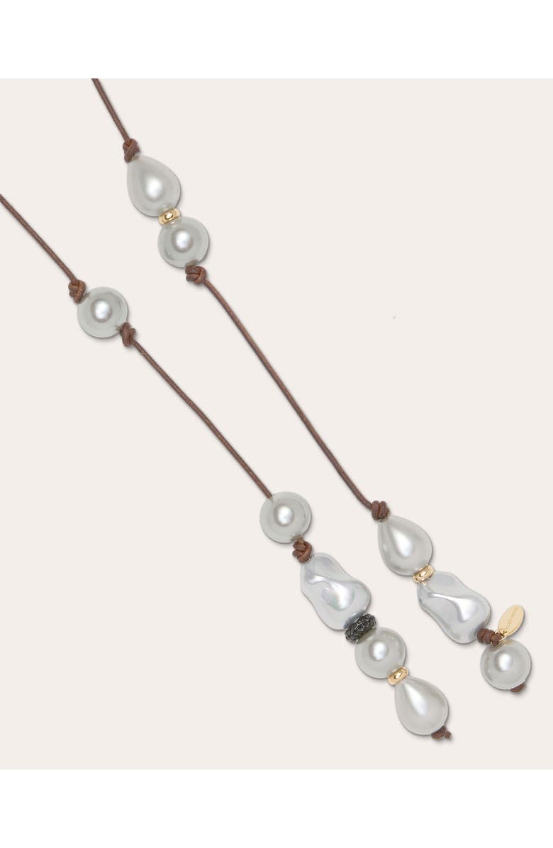 Ramy Brook Riya Wrap Necklace, Alternate, color, Pearl