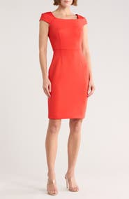Calvin Klein Cap Sleeve Sheath Dress