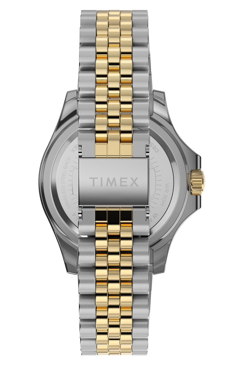 Kaia Crystal Two-Tone Bracelet Strap Watch, 38mm, Alternate, color, SILVER-TONE