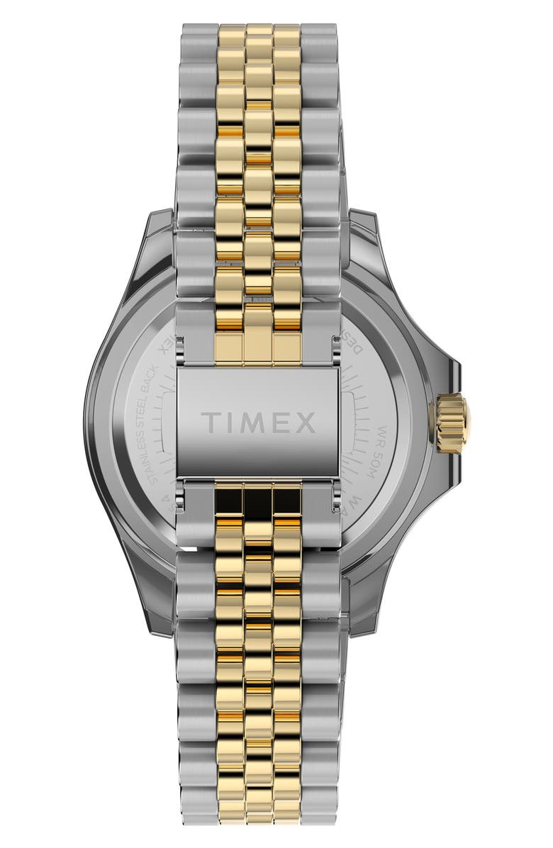 Timex<sup>®</sup> Kaia Crystal Two-Tone Bracelet Strap Watch, 38mm, Alternate, color, 