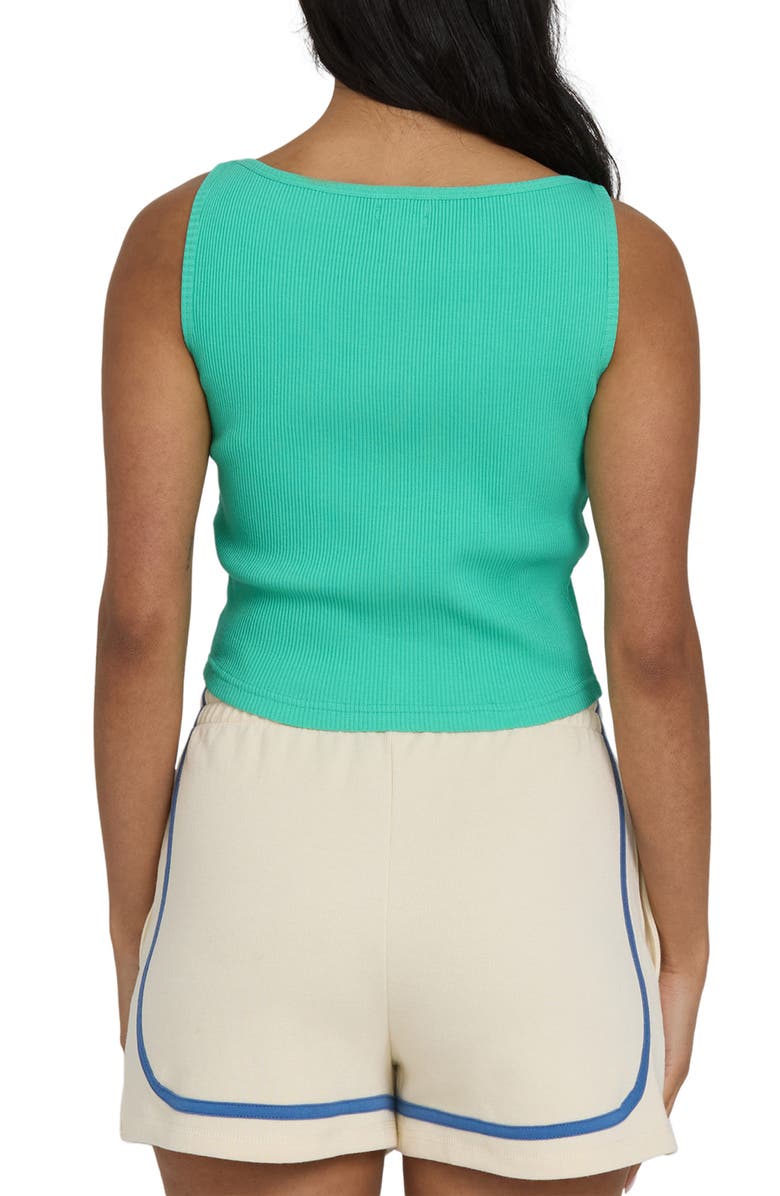 Billabong Go For It Graphic Ribbed Tank, Alternate, color, Jade