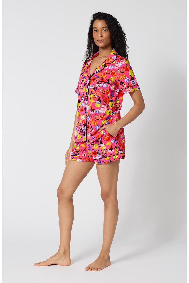 Print Short Pajamas, Alternate, color, PUMPKIN PATCH PARTY