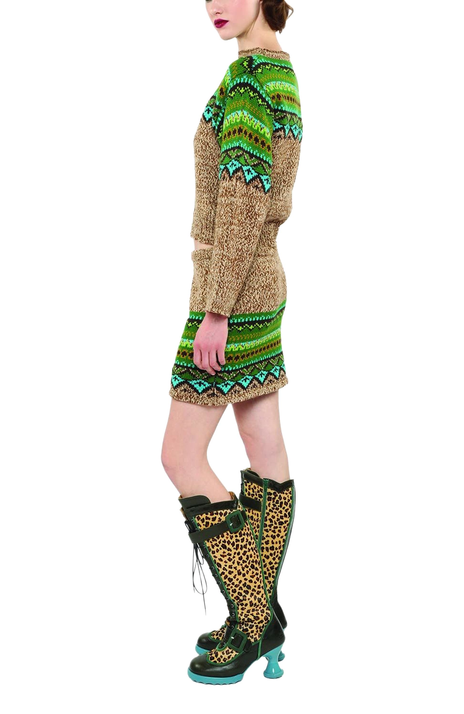 Fair Isle Mini Skirt