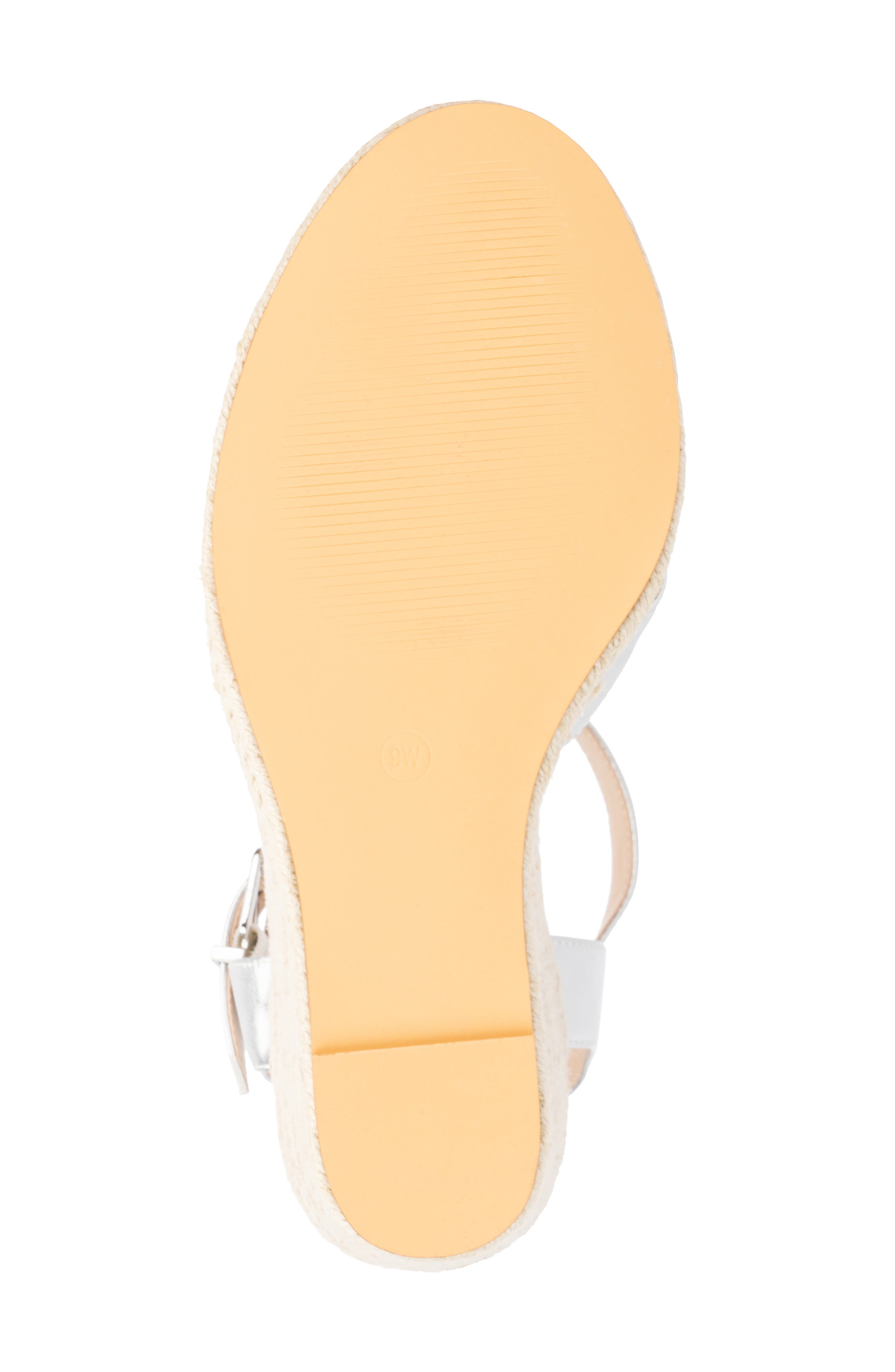 Fashion to Figure Irene Metallic Espadrille Wedge Sandal - Wide Width, Alternate, color, 