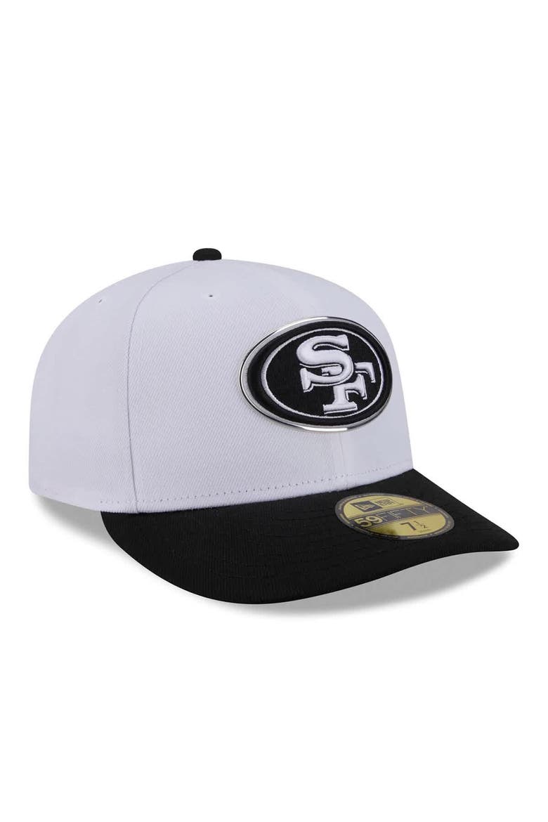 Men's New Era  White/Black San Francisco 49ers 2026 NFL Draft Pre-Curved 59FIFTY Fitted Hat, Alternate, color, White