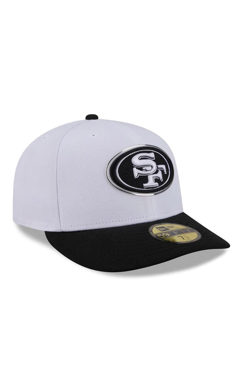 New Era Men's New Era  White/Black San Francisco 49ers 2026 NFL Draft Pre-Curved 59FIFTY Fitted Hat, Alternate, color, White