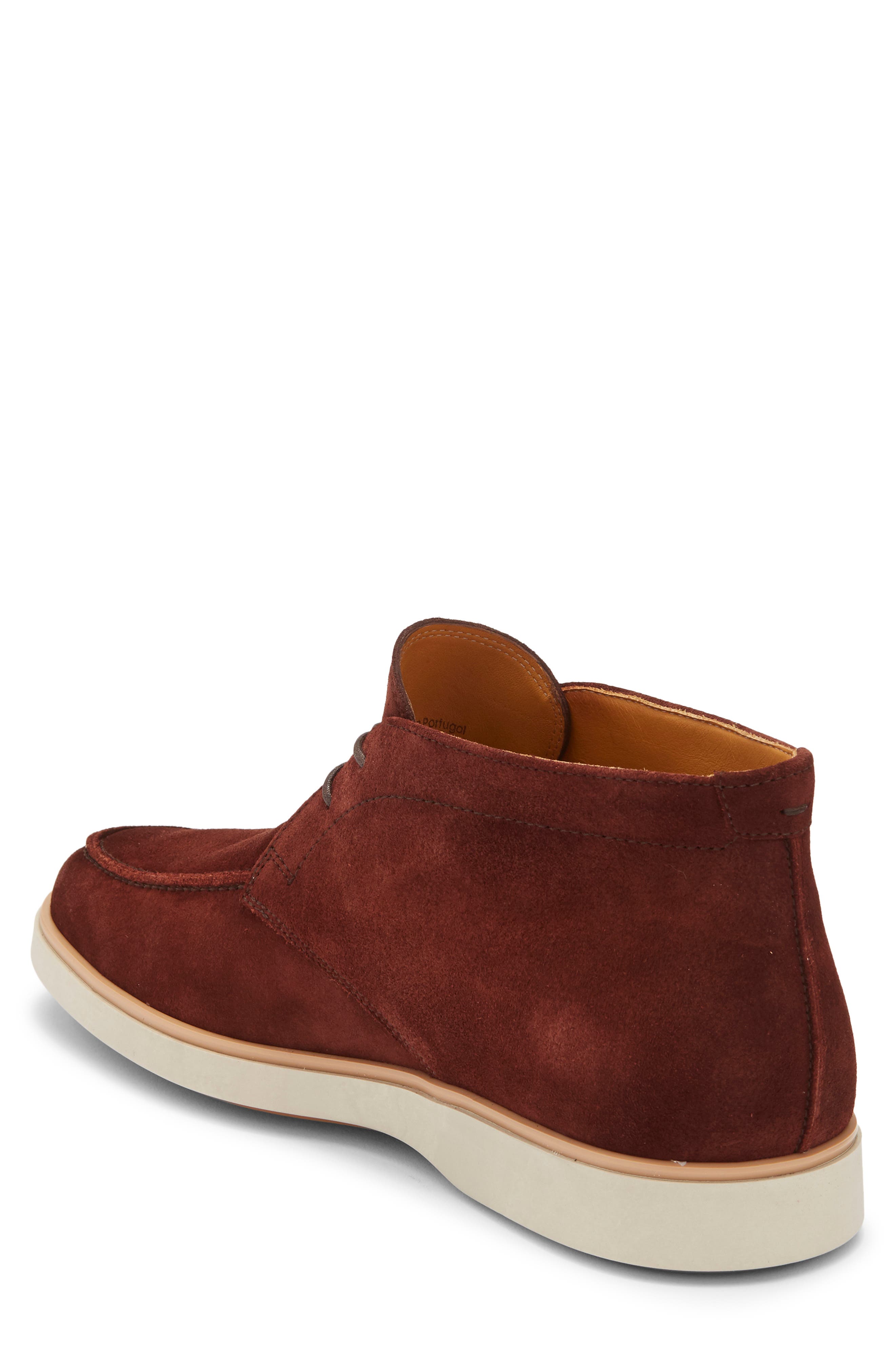 Magnanni Lello Castagna Suede Boot, Alternate, color, Castagna Brik Suede
