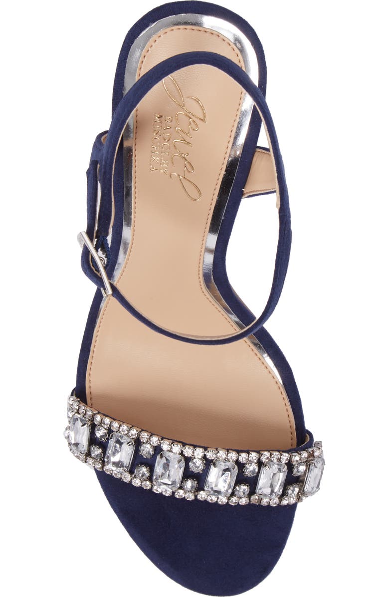 Jewel Badgley Mischka Hendricks Embellished Block Heel Sandal, Alternate, color,