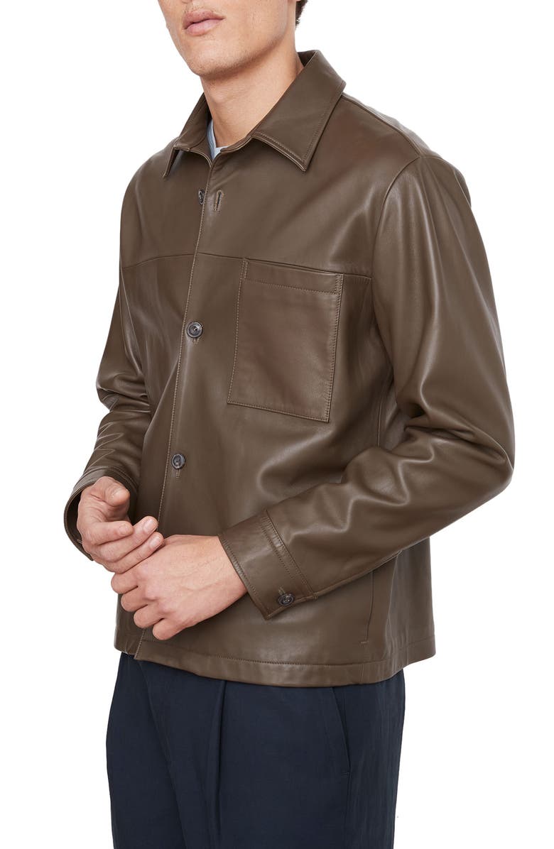 Vince Leather Jacket, Alternate, color,