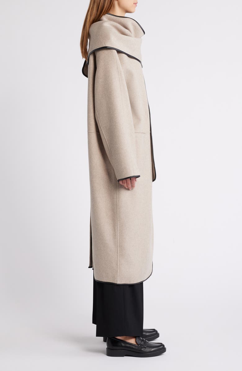 COS Wool Blend Coat & Scarf, Alternate, color,
