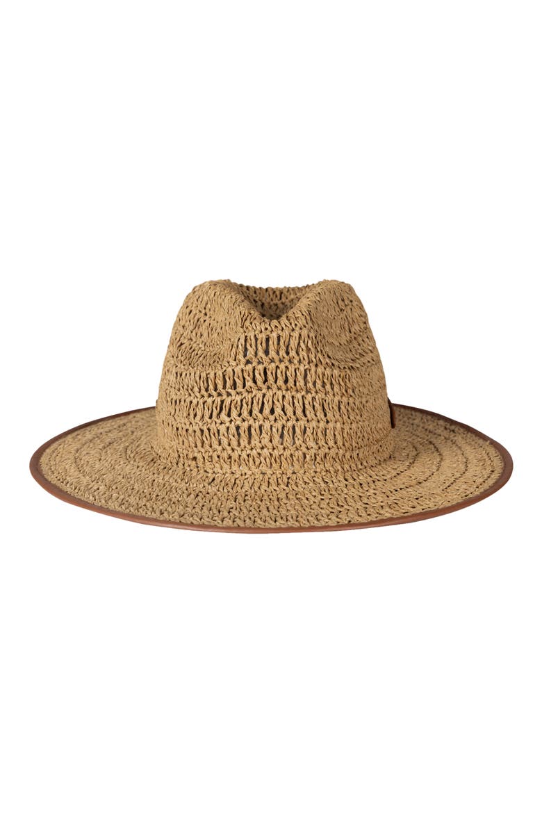 Crochet Straw Fedora (Women) | Nordstrom
