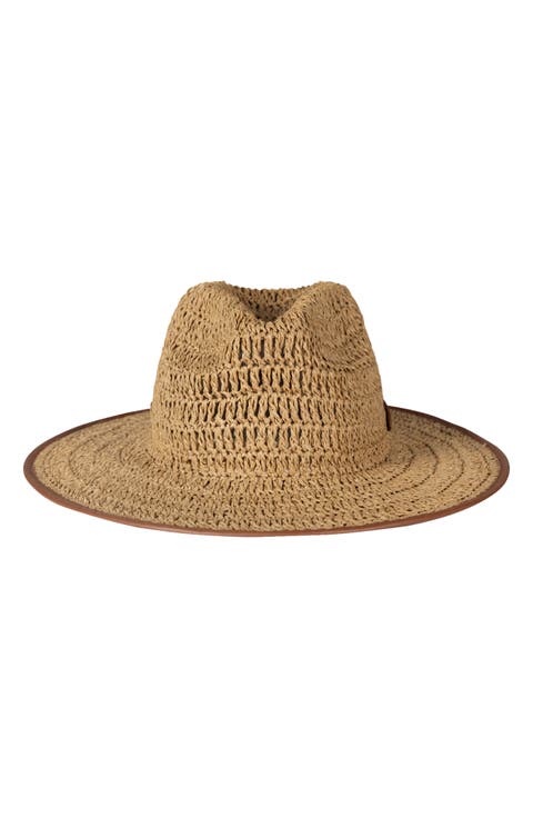 Crochet Straw Fedora