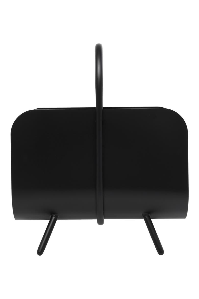 The Novogratz Iron Magazine Holder, Alternate, color, BLACK