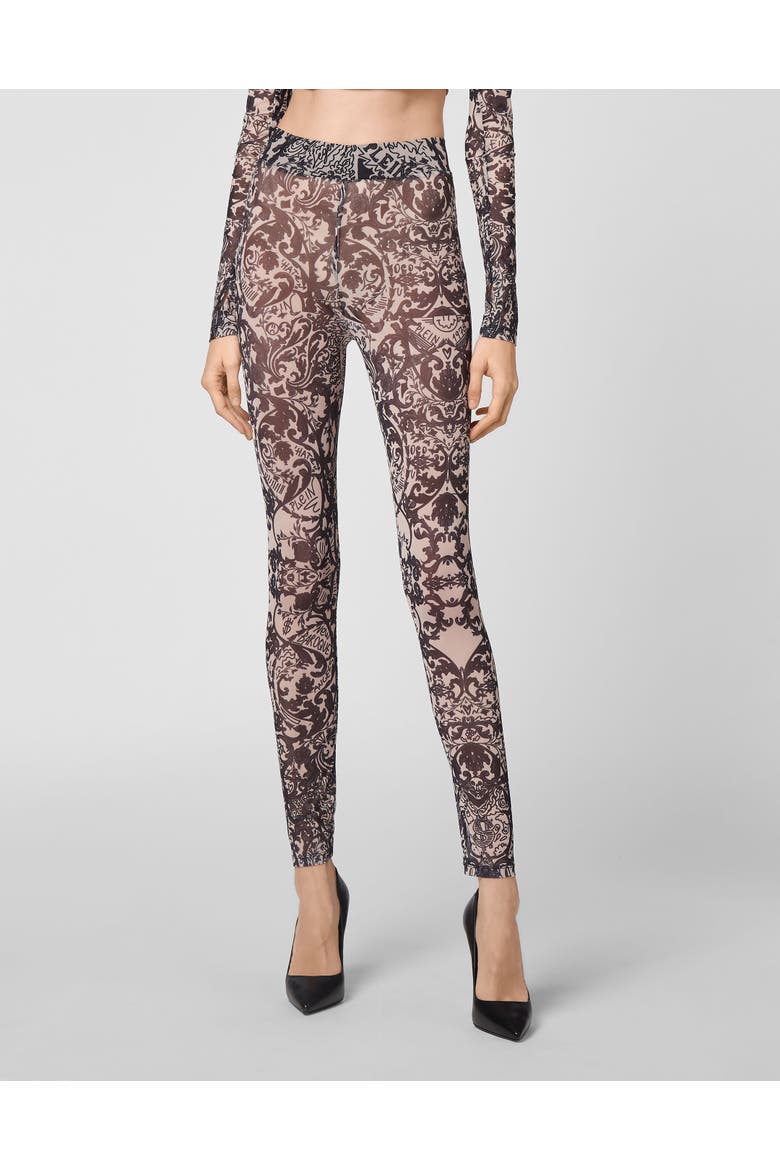 Leggings New Baroque Women, Main, color, nudepink