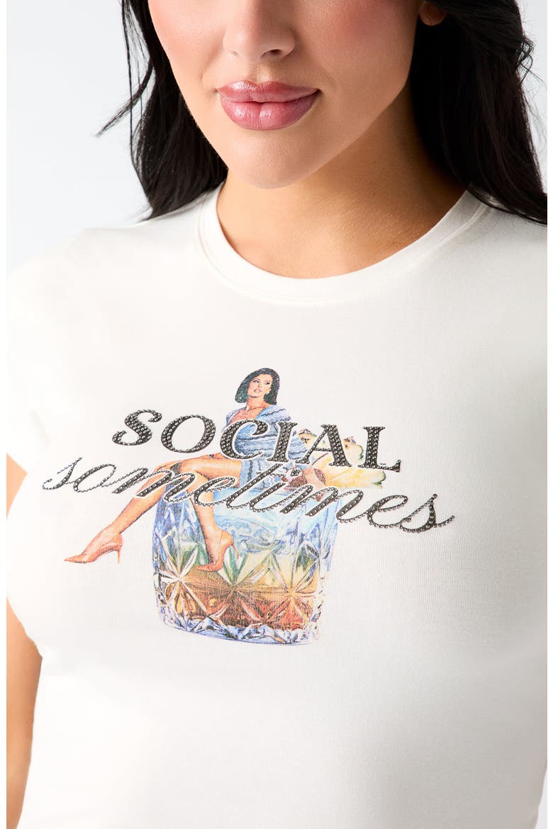 Social Sometimes Graphic T-Shirt, Alternate, color, WHITE