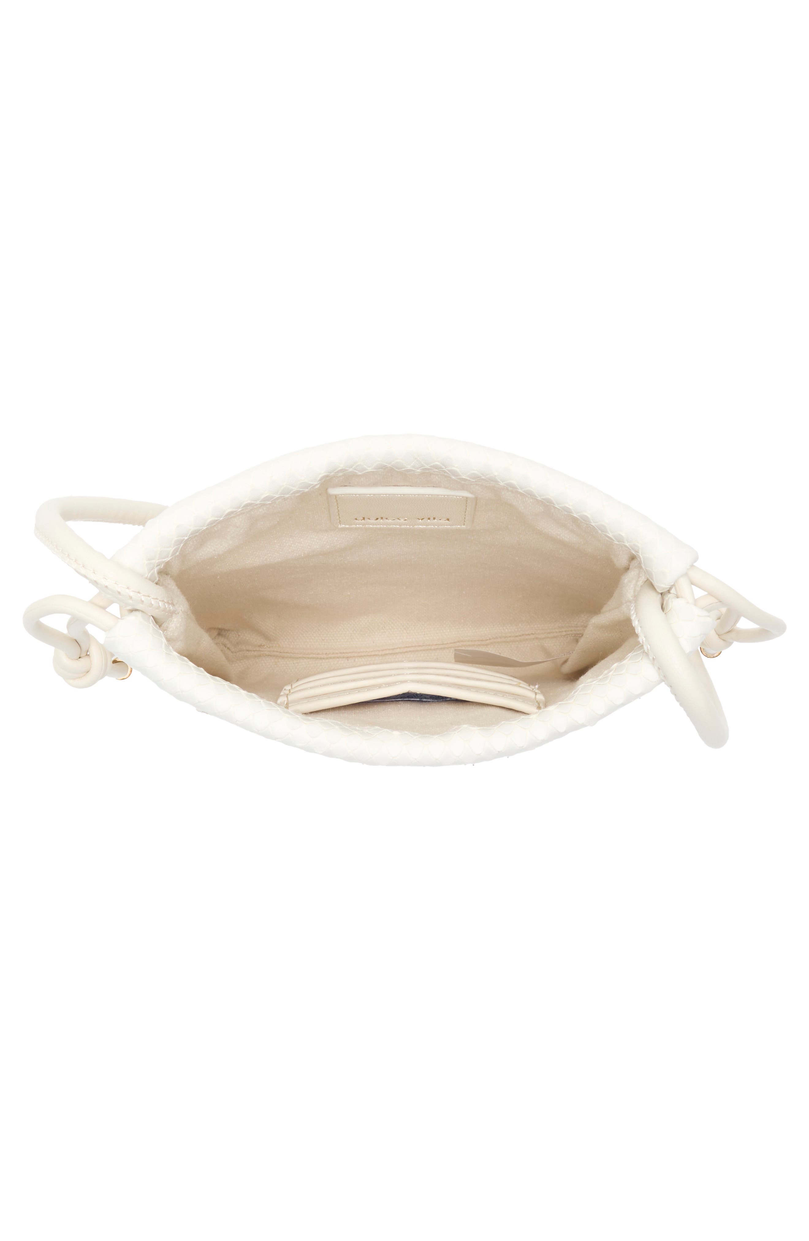 Dolce Vita Evie Bucket Crossbody Bag, Alternate, color, White