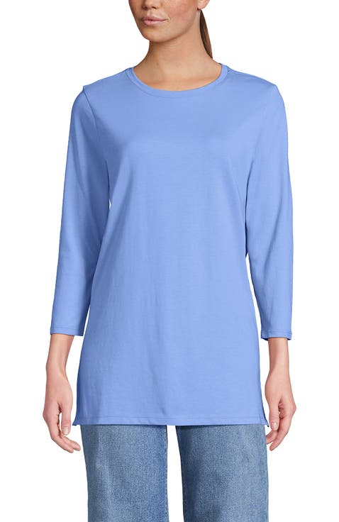 3/4 Sleeve Cotton Supima Tunic