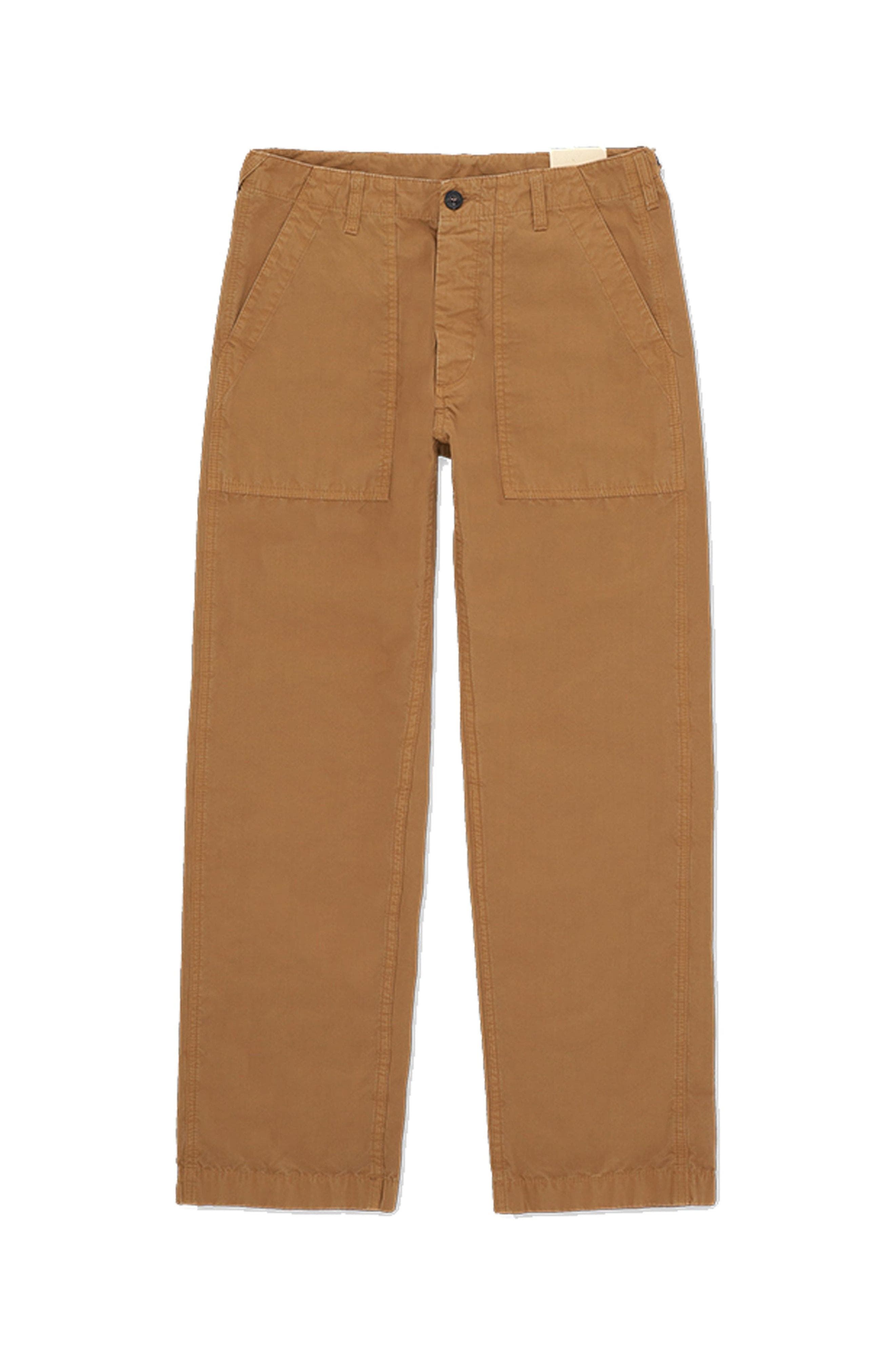 Fortela Newfatigue Canvas Parachute Fatigue Trousers In Brown