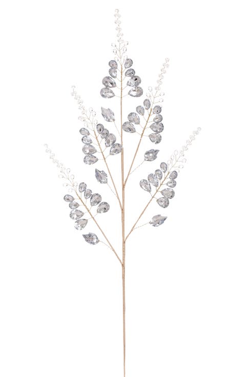 Shimmer Leaf Bead Spray, Set of 6