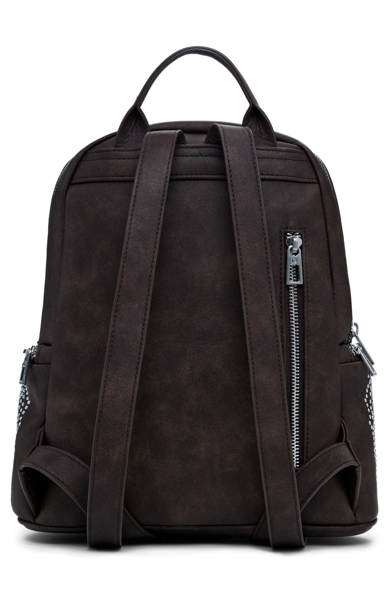 Desigual Studded Mini Backpack, Alternate, color, Dark Brown