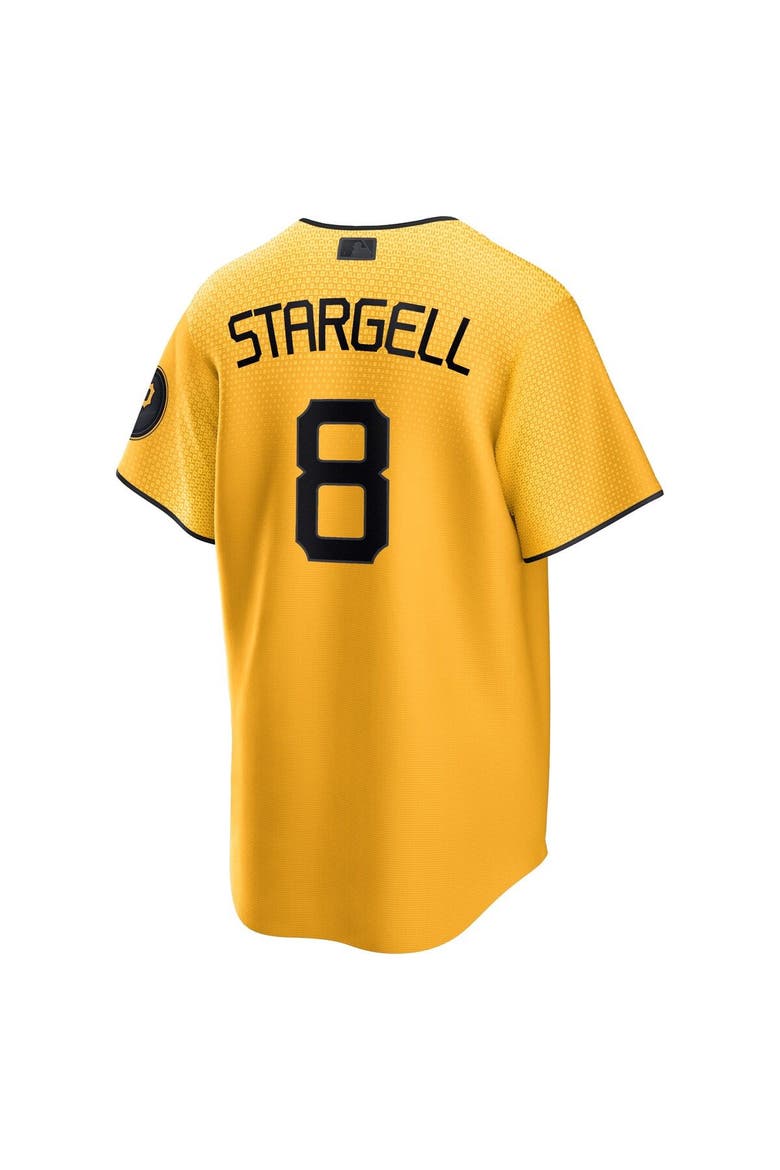 Men's Nike Willie Stargell Gold Pittsburgh Pirates City Connect Replica Player Jersey, Alternate, color, Gold