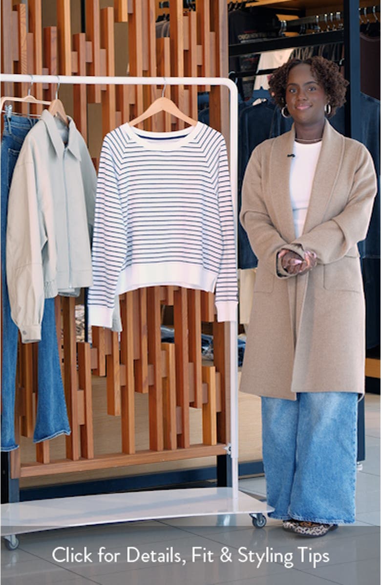 Marina Del Mar Stripe Sweatshirt, sales video thumbnail