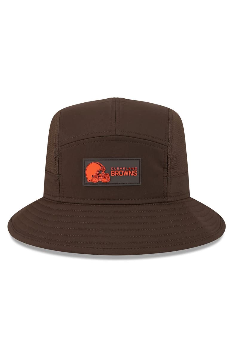 New Era Men's New Era Brown Cleveland Browns 2025 Sideline Bucket Hat, Alternate, color, Brown