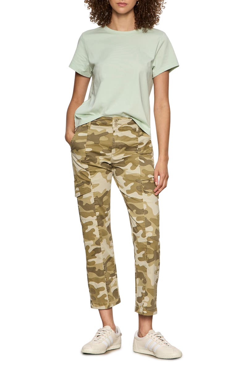 Sanctuary Rebel Ankle Straight Leg Cargo Pants, Alternate, color, Canyon Camo Green