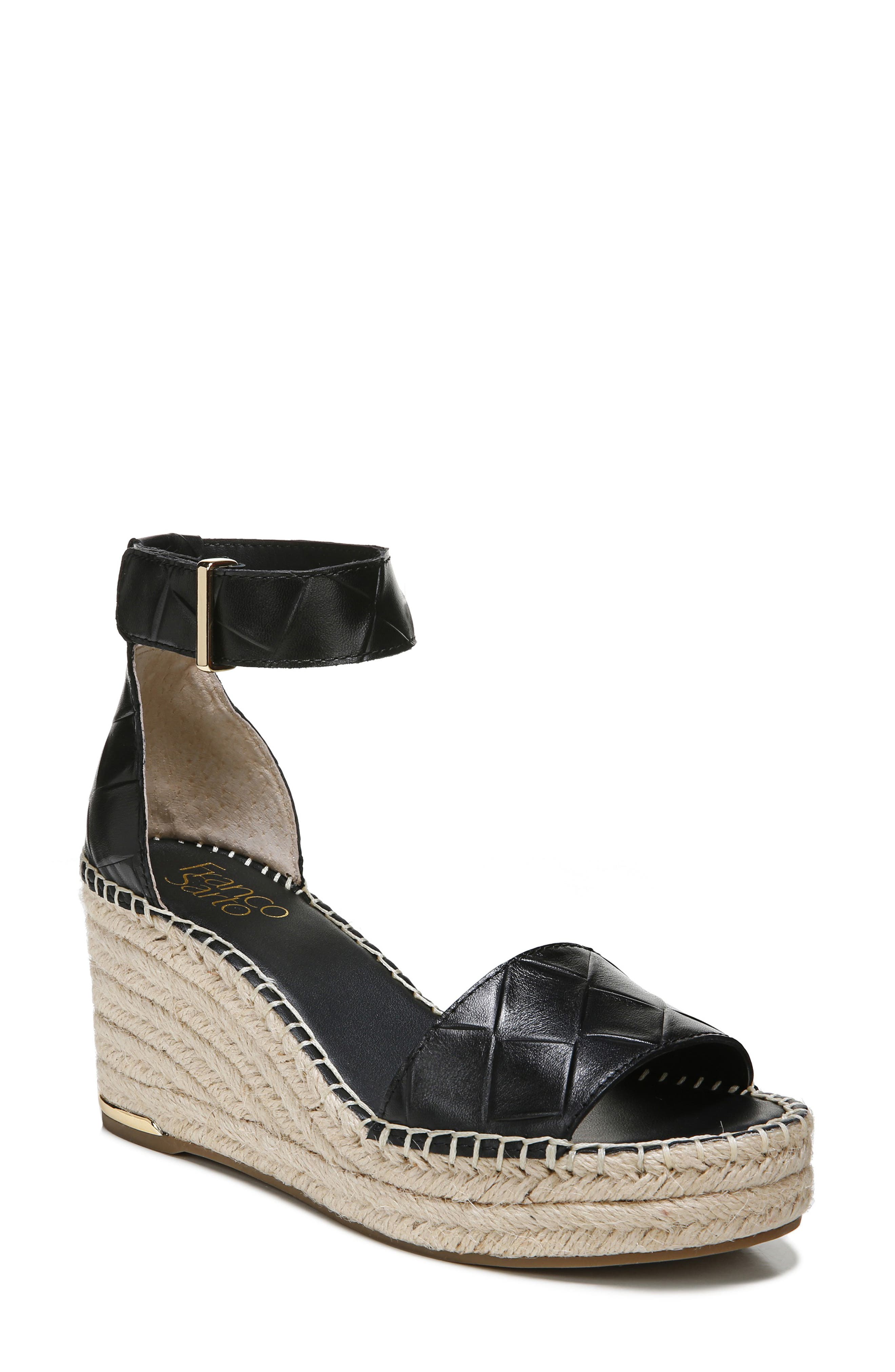 Franco Sarto Clemens Espadrille Platform Wedge Sandal, Main, color, 