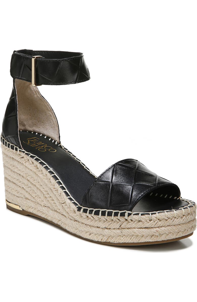 Franco Sarto Clemens Espadrille Platform Wedge Sandal, Main, color,