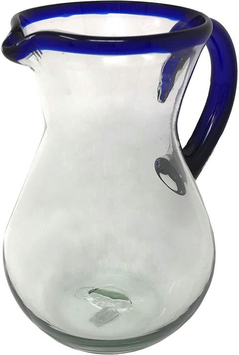 Rim & Handle Glass Pitcher