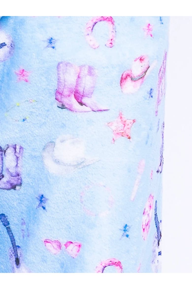 Plush Wild West loungewear pant, Alternate, color, Periwinkle