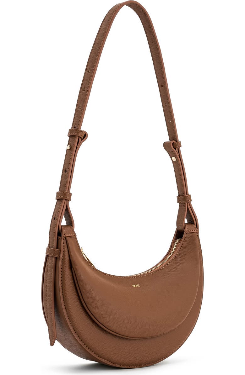 JW PEI Sharon Faux Leather Crossbody Bag, Alternate, color, Brown
