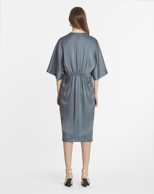 Lanvin Satin Dress In Steel