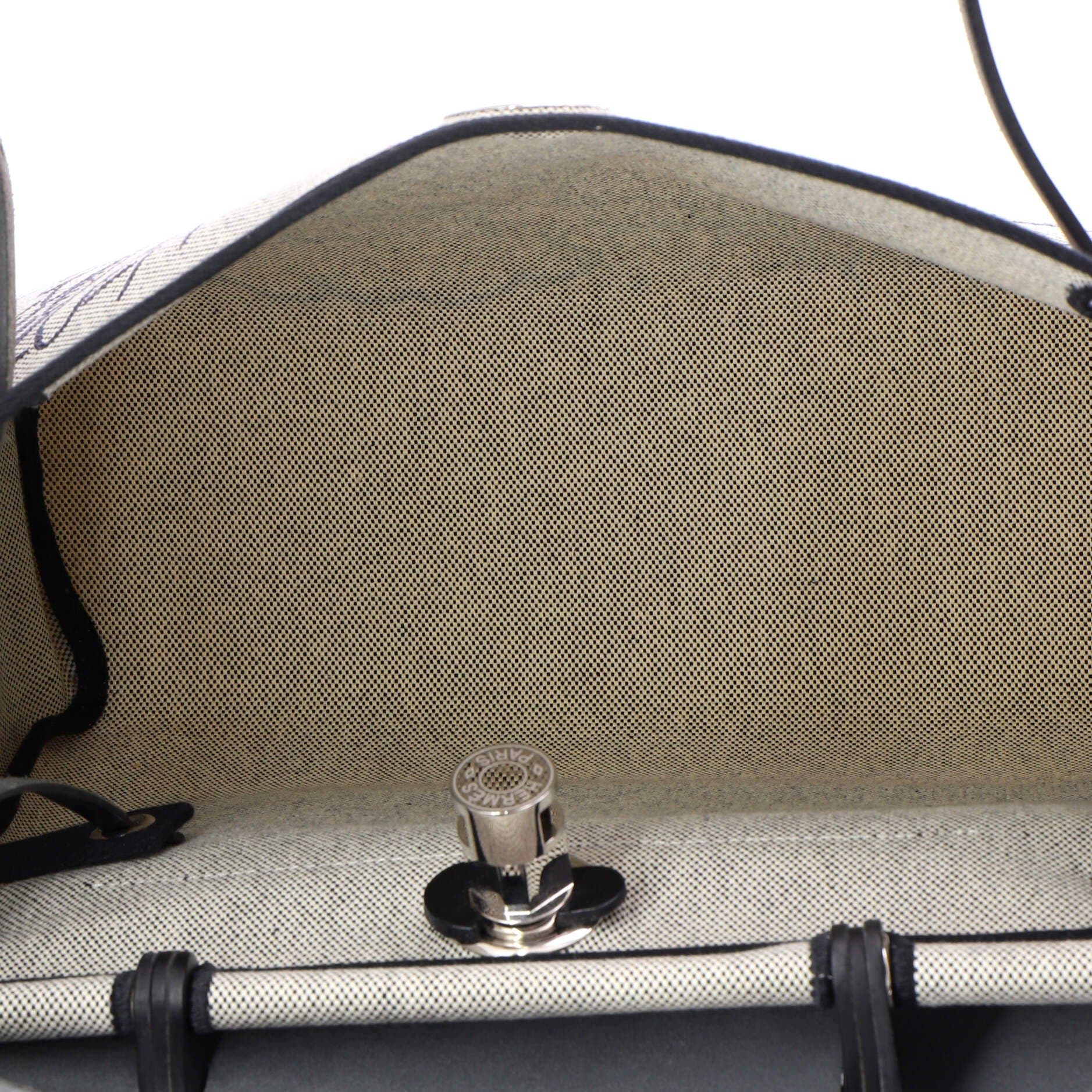 Pre-Owned Hermes Herbag Zip Pegase Pop Toile and Leather 31, Alternate, color, 