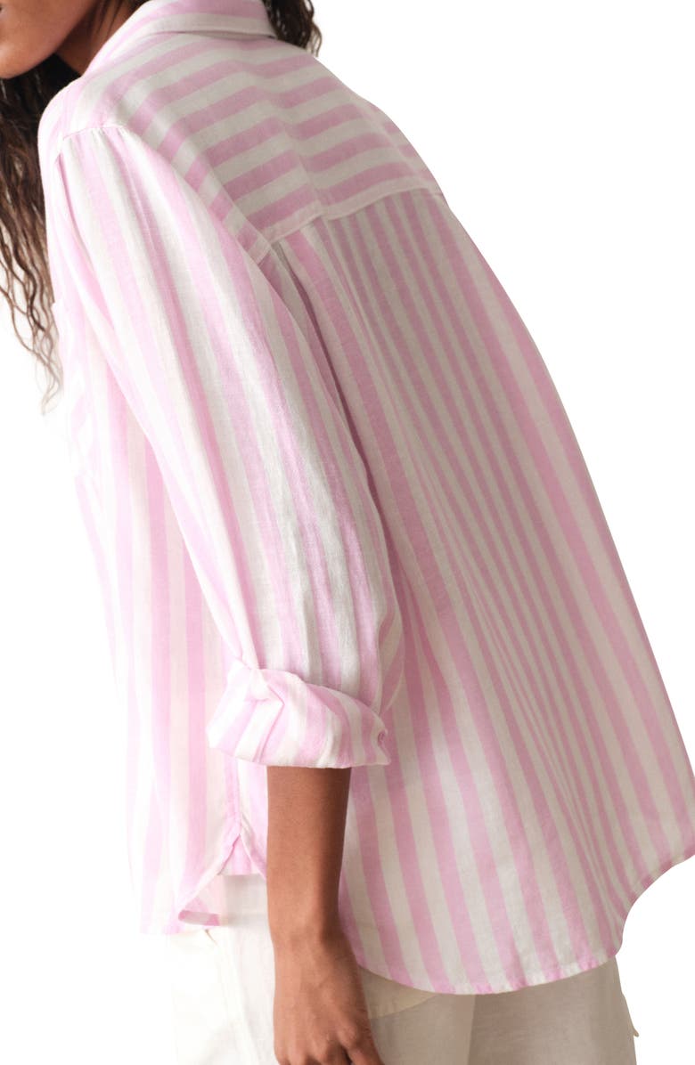 Marine Layer Jane Relaxed Fit Stripe Button-Up Shirt, Alternate, color,