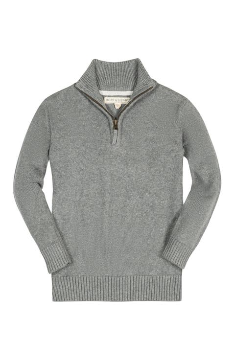 Baby Boys' Organic Half Zip Sweater, Infant
