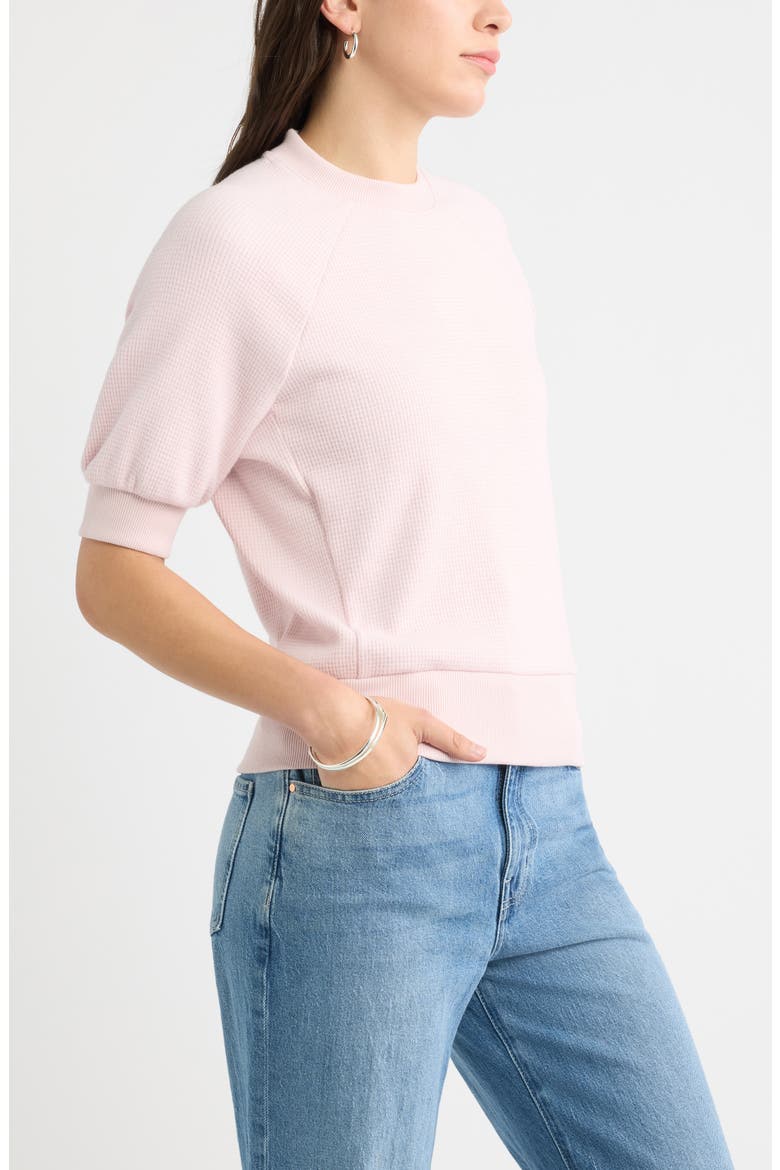 Bubble Sleeve Sweatshirt, Alternate, color, PINK CAKE