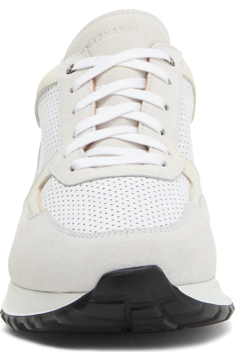 Magnanni Fado Perforated Sneaker, Alternate, color, White / White