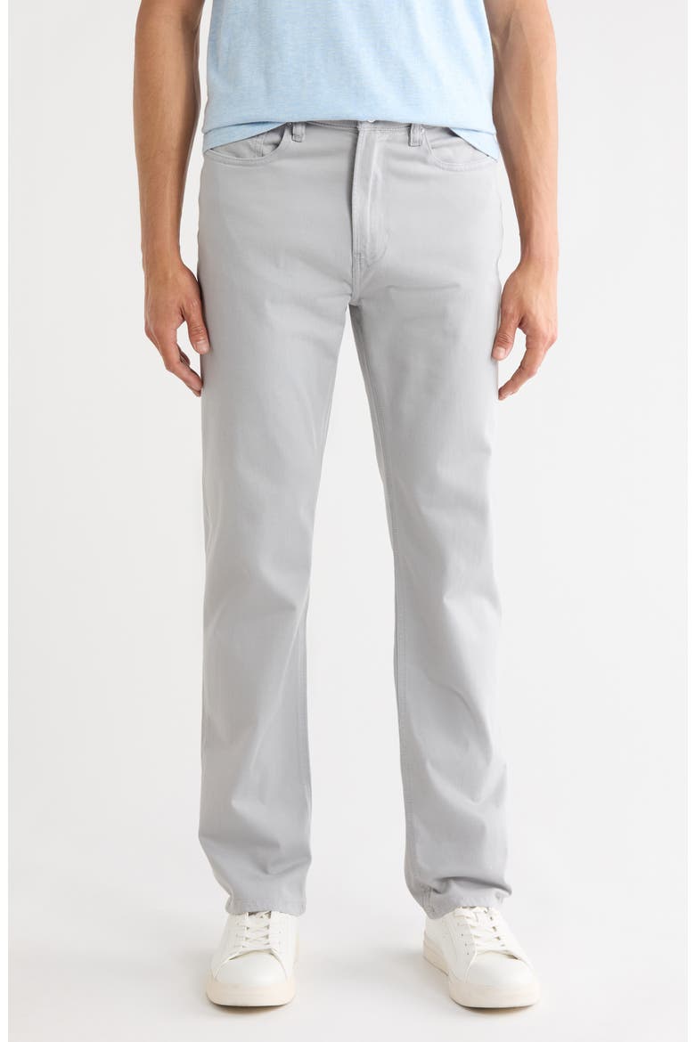 Modern Straight Leg Five-Pocket Twill Pants, Main, color, CLOUDSTONE