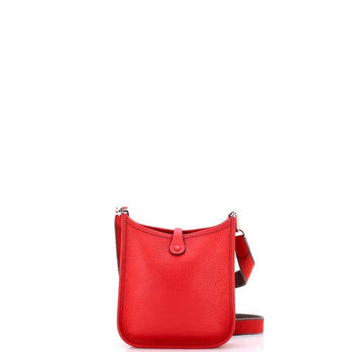 Pre-owned Hermes Hermes Evelyne Bag Gen Iii Clemence Tpm In Red