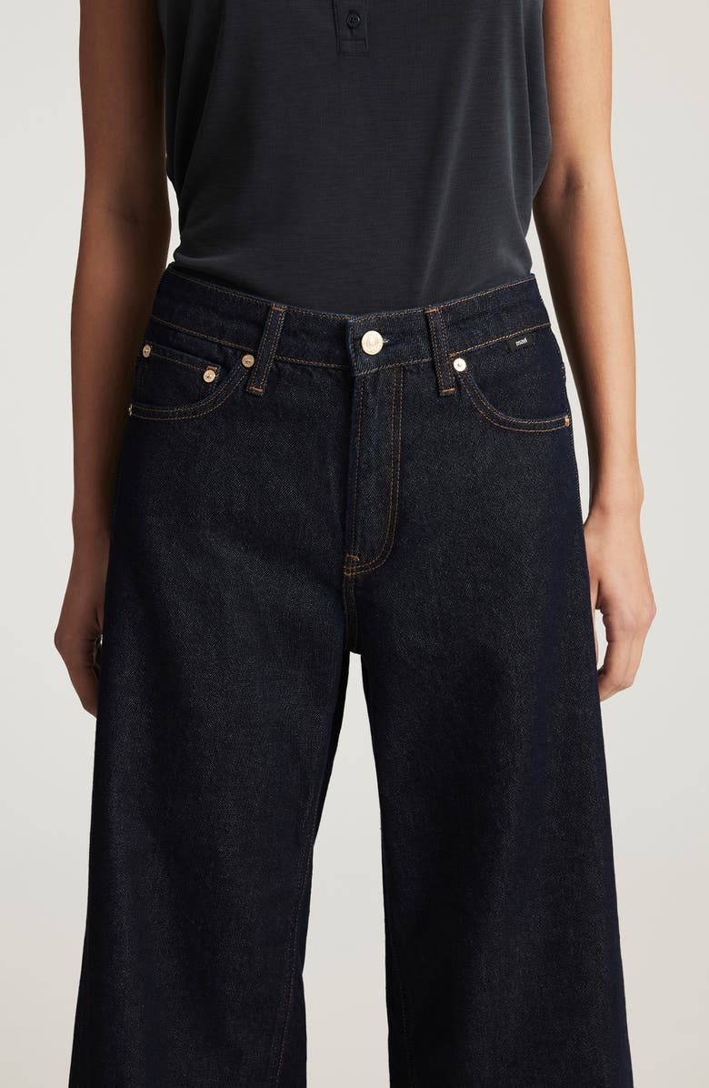 Mavi Jeans Siena High Waist Ankle Wide Leg Jeans, Alternate, color, Rinse Classic Denim